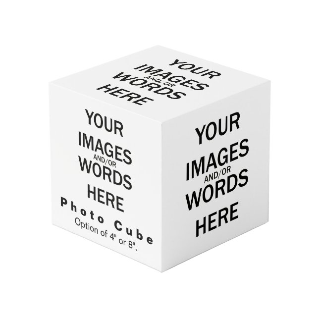 DIY - Cubo 4" de la foto (Angulo Anverso)