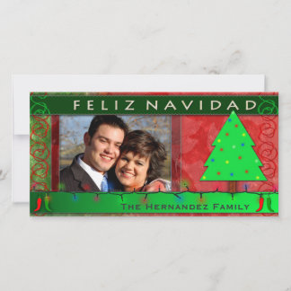 DIY Feliz Navidad - Tarjeta de foto personalizada