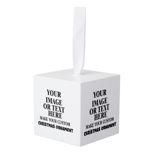 DIY, haz tu propio ornamento navideño personalizad (Anverso en perspectiva)