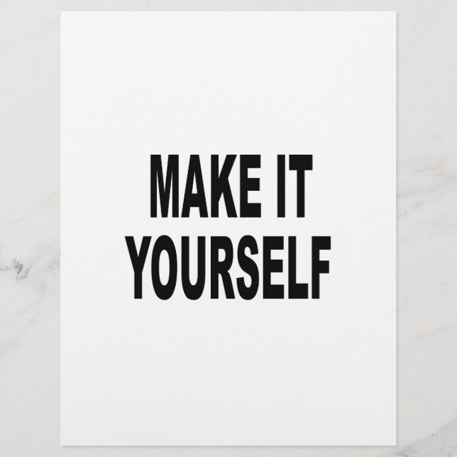 DIY Make It You Self Flyer (Frente)