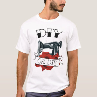 DIY o mueren camiseta del tatuaje de la máquina de