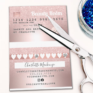 DIY Tarjeta de crédito rosa de oro lealtad purpuri