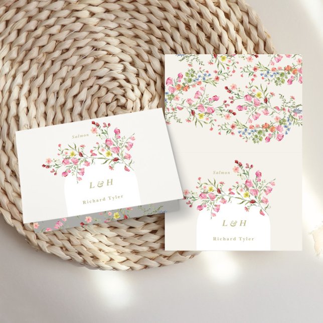 DIY Tarjeta plegable de resorte floral de arco (Subido por el creador)