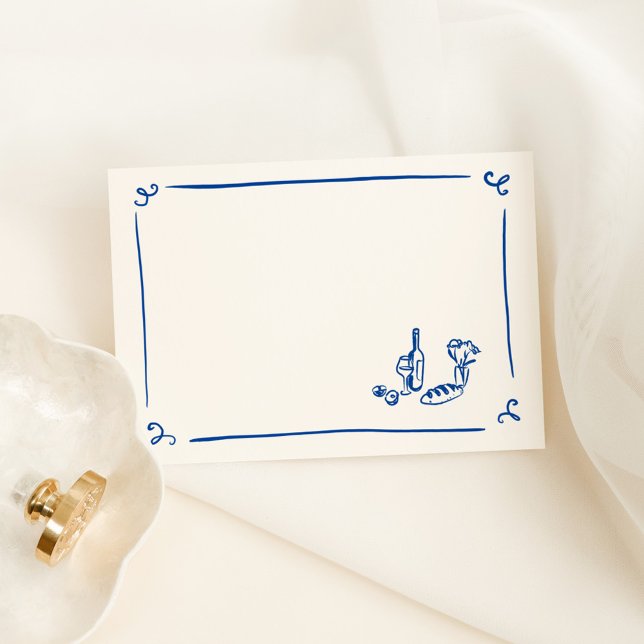 DIY Whimsical Mano dibujada tarjeta de la plaza az (Subido por el creador)