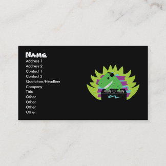 Dj-asaurus Rex T-Rex DJ tarjetas de negocios