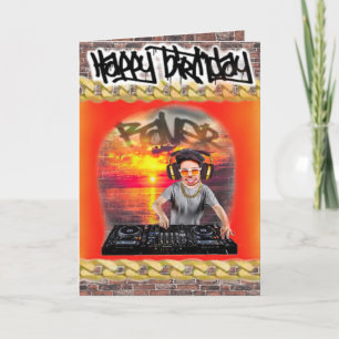 DJ de tarjetas de cumpleaños