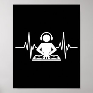 Dj divertido arte hombres mujeres productor de mús