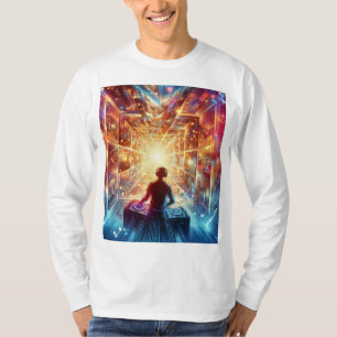 DJ en una camiseta de Mirror Maze