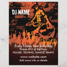 DJ Fiery Concert Music Flyer