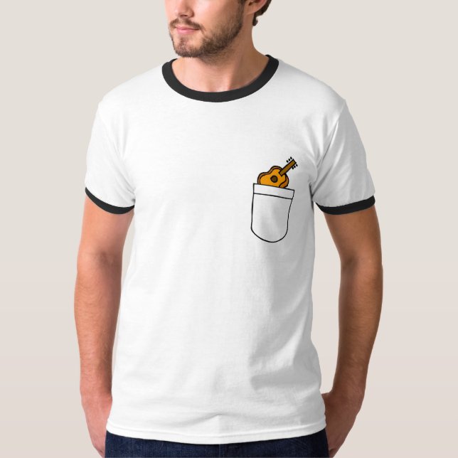 DJ guitarra en una camisa del bolsillo (Anverso)