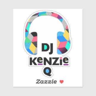 DJ Kenzie Q Cut Vinyl Pegatina
