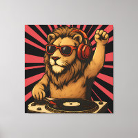 DJ Lion – Arte musical de estilo retro cool