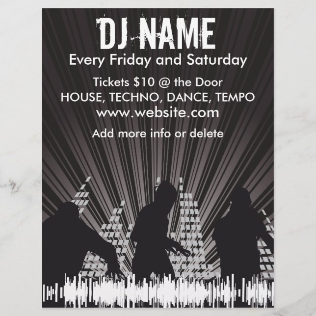 DJ Shadows 2 Music Flyer (Frente)