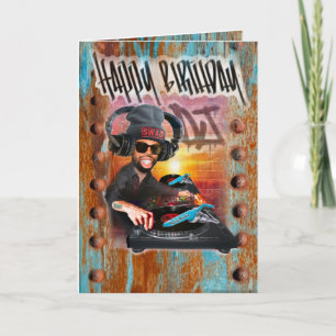 Dj. tarjeta de cumpleaños