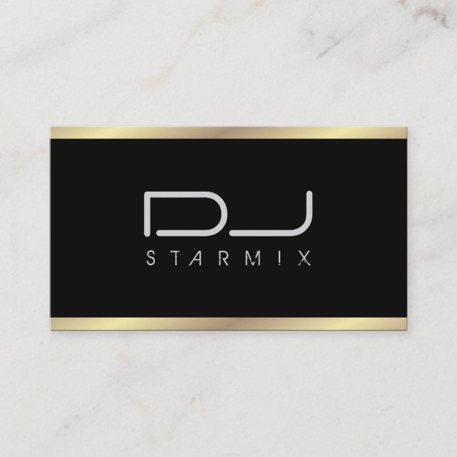DJ - Tarjetas de visita (Anverso)