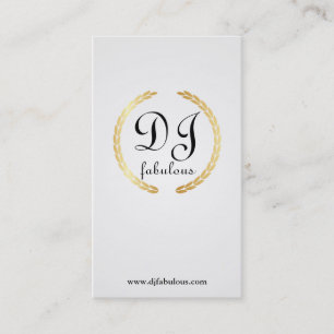 DJ - tarjetas de visita