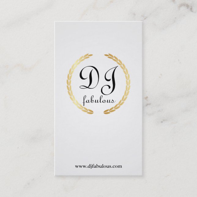 DJ - tarjetas de visita (Anverso)