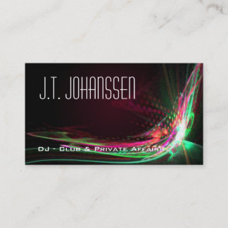 DJ - Tarjetas profesionales de negocios para explo