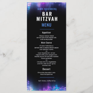 DJ Techno Dance Fiesta Bar Mitzvah Menú
