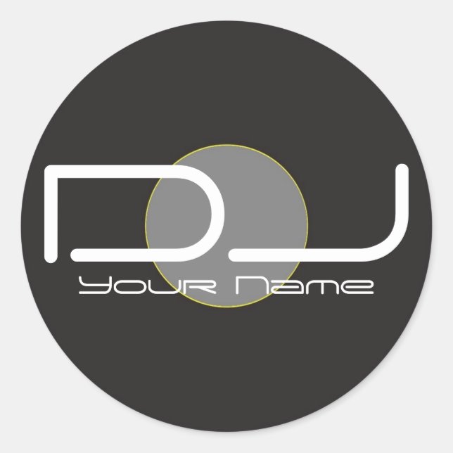 DJ Vinyl Pegatina (Anverso)