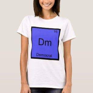 Dm - Demócrata Camiseta Elemento Divertido Símbolo