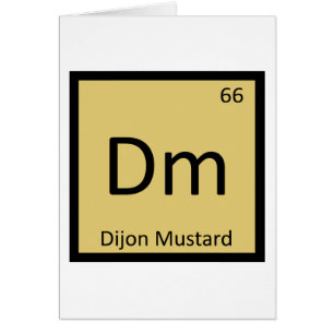 Dm - Símbolo de tabla periódica de química de m