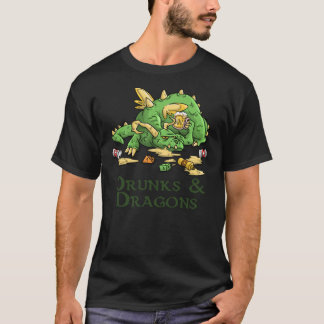 Dnd, borrachos y dragones camiseta esencial.png