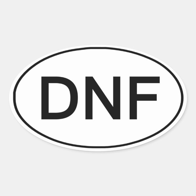 DNF - No Acabó Con El Pegatina Funcionario Gracios (Anverso)