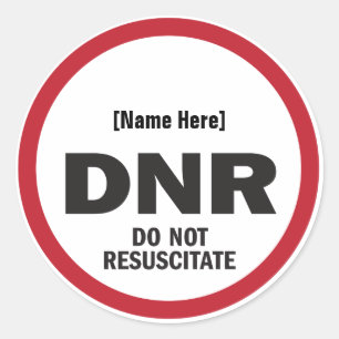 DNR No Volver A Utilizar Pegatina