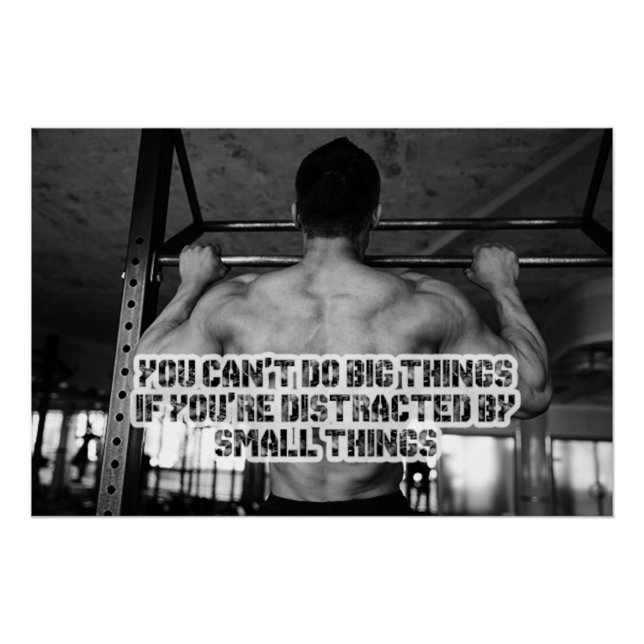 Do Big Things Motivational Poster (Anverso)