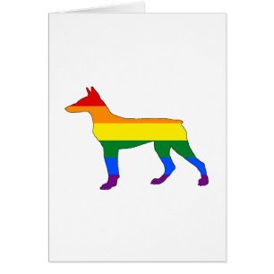 Doberman arcoiris