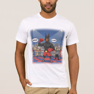 Doberman Boxer divertido camiseta
