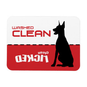 Doberman, imán del lavaplatos de great dane