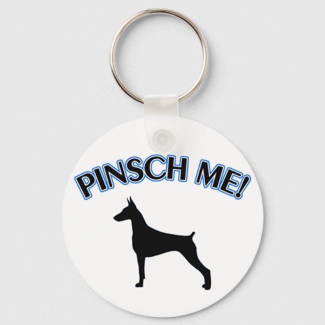 DOBERMAN "¡PINSCH ME!" LLAVERO (Anverso)