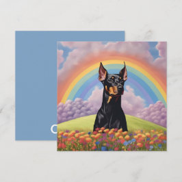 Doberman Pinscher Dog Rainbow Bridge Custom Name