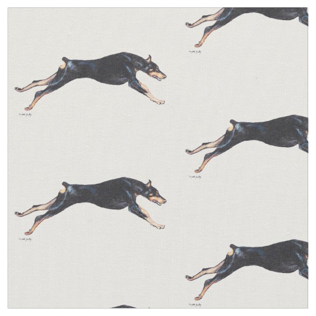 Doberman Pinscher: La tela del arte del perro (De cerca)