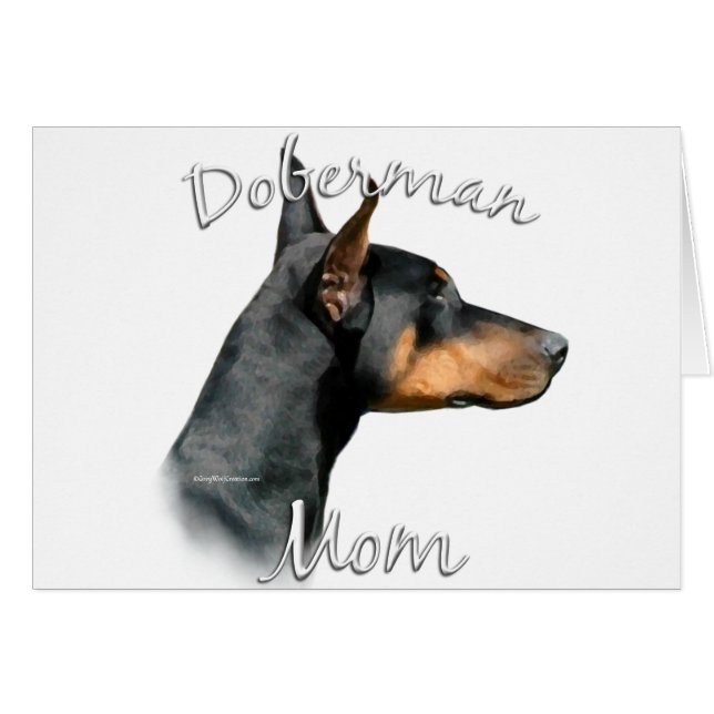 Doberman Pinscher (negro) Mamá 2 (Anverso (Horizontal))