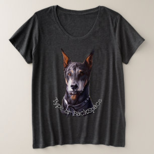 Doberman Pinscher Shirt Personalizado Plus Tamaño 