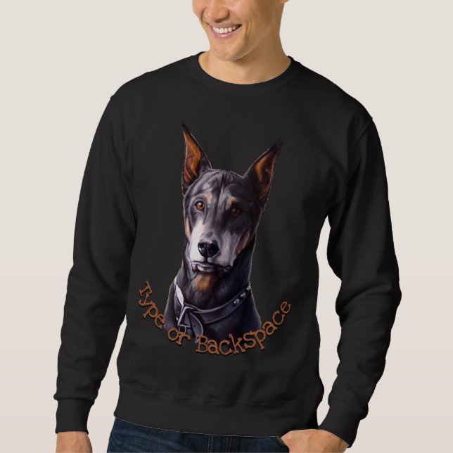 Doberman Sweatshirts Camisetas de arte de perros p (Anverso)