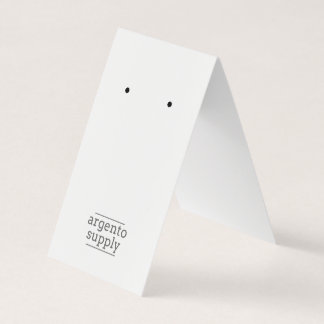 Doblar la tarjeta con el logotipo en la parte infe