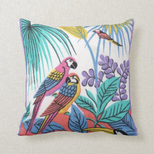 Doble almohada de loros