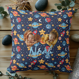 Doble almohada fotográfica con patrón de espacio k