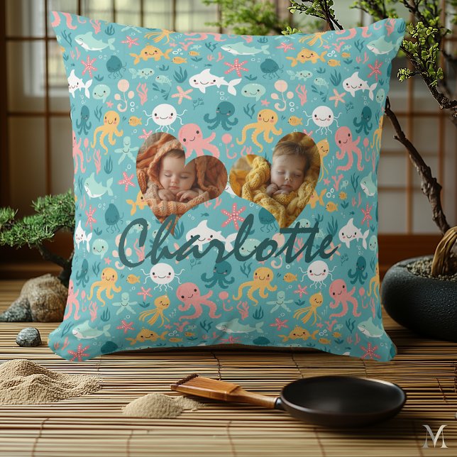 Doble almohada fotográfica y patrón oceánico de Ka (Subido por el creador)