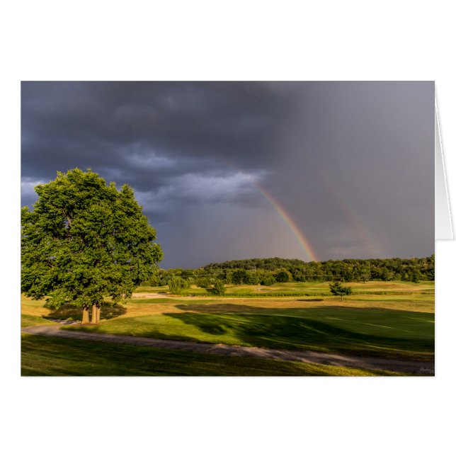 Doble Arcoíris a Través de la Lluvia (Anverso (Horizontal))