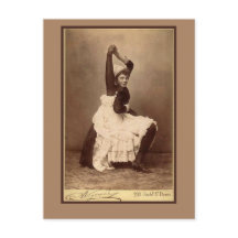 Doble artista de circo unido en tarjetas