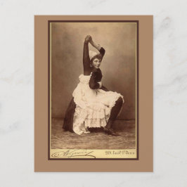 Doble artista de circo unido en tarjetas