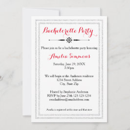 Doble Borde Plateado - Invitación a Despedida de S