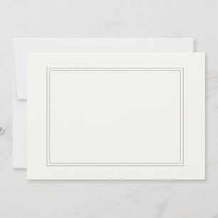 Doble borde sombreado blanco sobre papel blanco