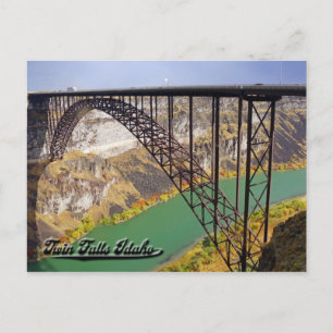 Doble caída, postal de Idaho