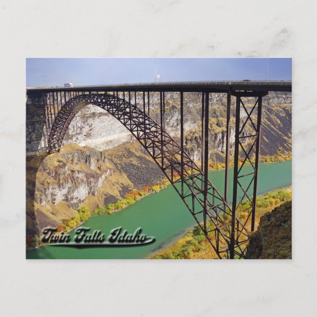 Doble caída, postal de Idaho (Anverso)